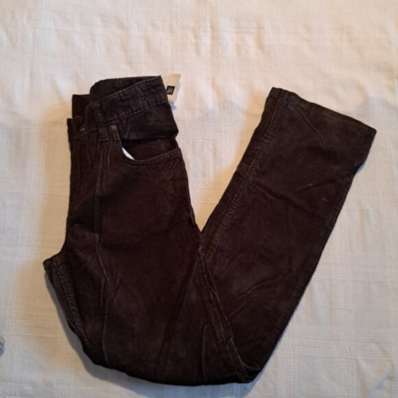 Gap kids boys size 14, brown corduroy pants, have defects pictured NWT - Picture 1 of 7